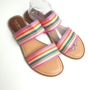 Isaac Mizrahi HighLine United Pennylane sandals striped multicolor size 11